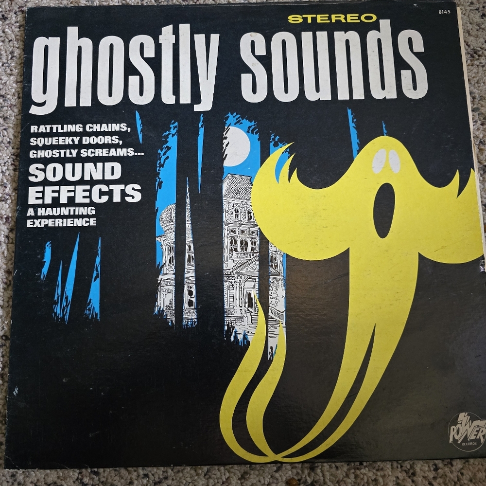Ghostly Sounds Stereo Vinyl Record - Black and Yellow